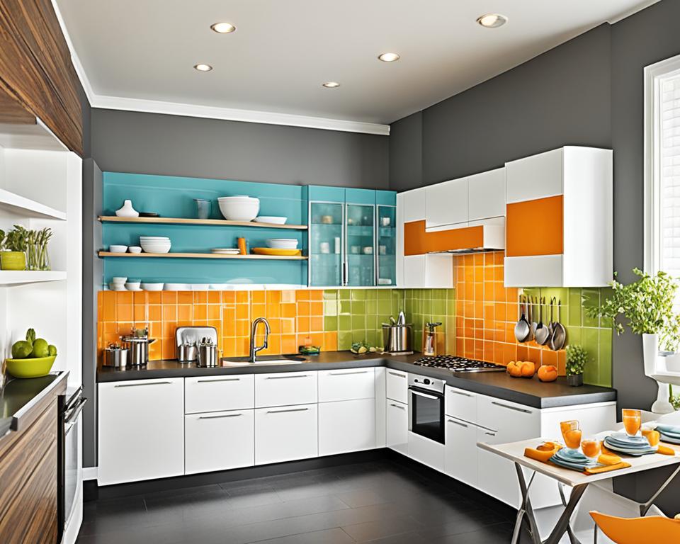 colorful kitchen wall decor