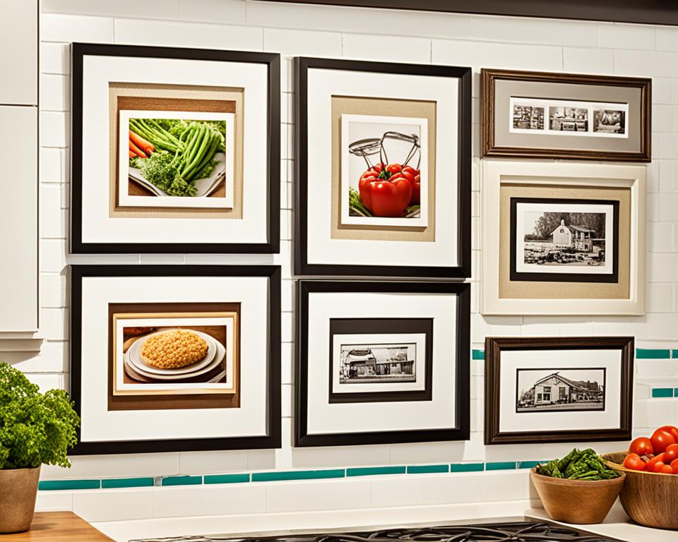 framed kitchen decor