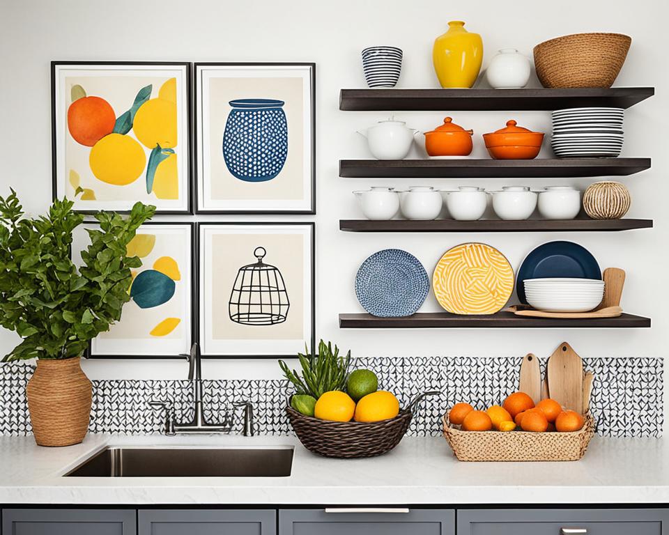 kitchen wall decor arrangement