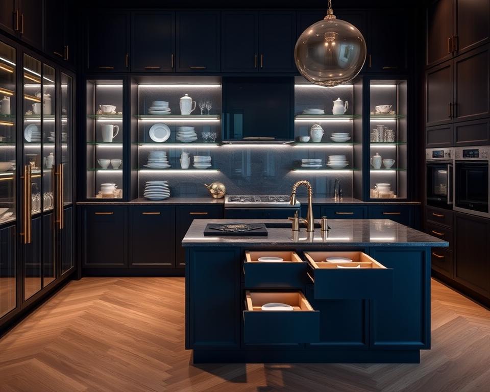 luxury kitchen storage