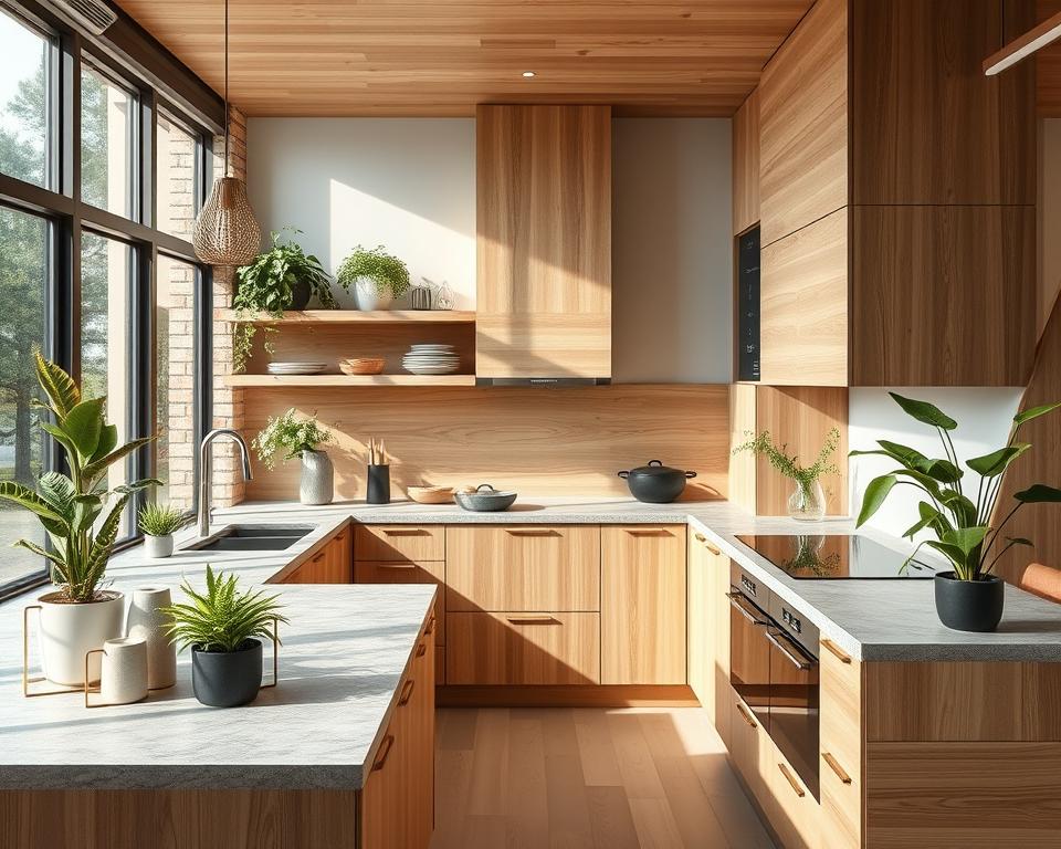 organic modern kitchen design