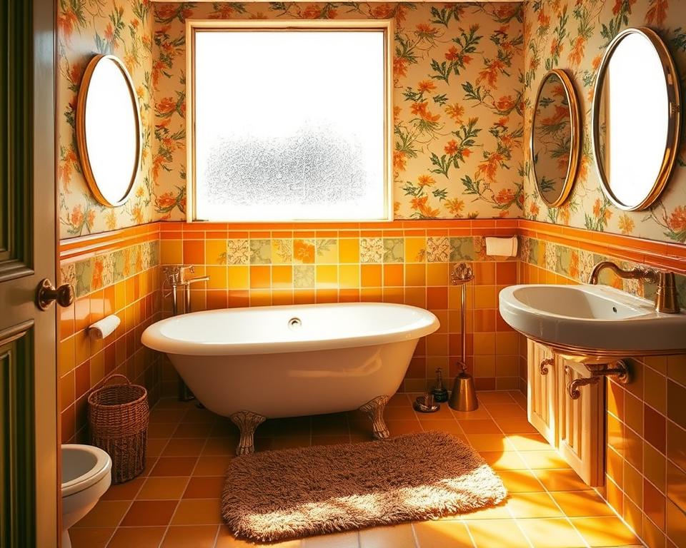 retro bathroom design