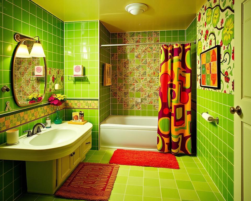 retro bathroom design